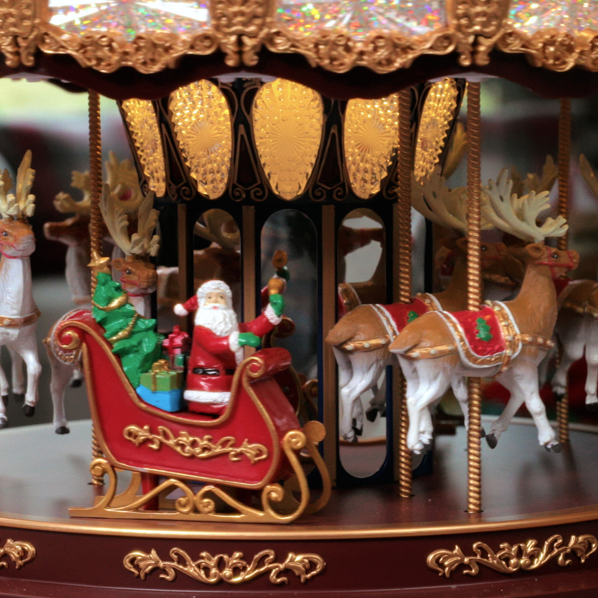17 in. Deluxe Christmas Carousel