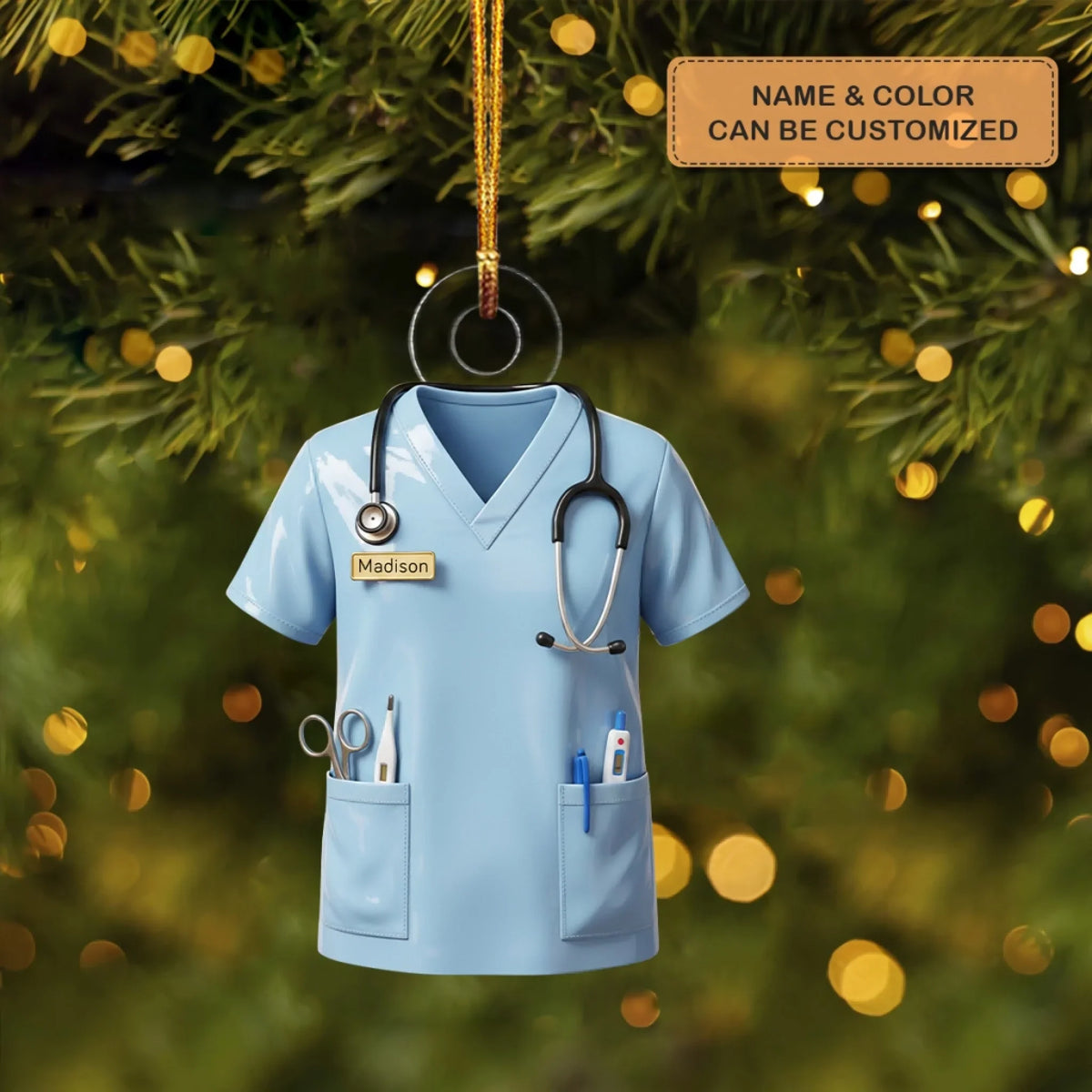 Nurse Pride - Personalized Mica Ornament - Christmas Gift For Nurses
