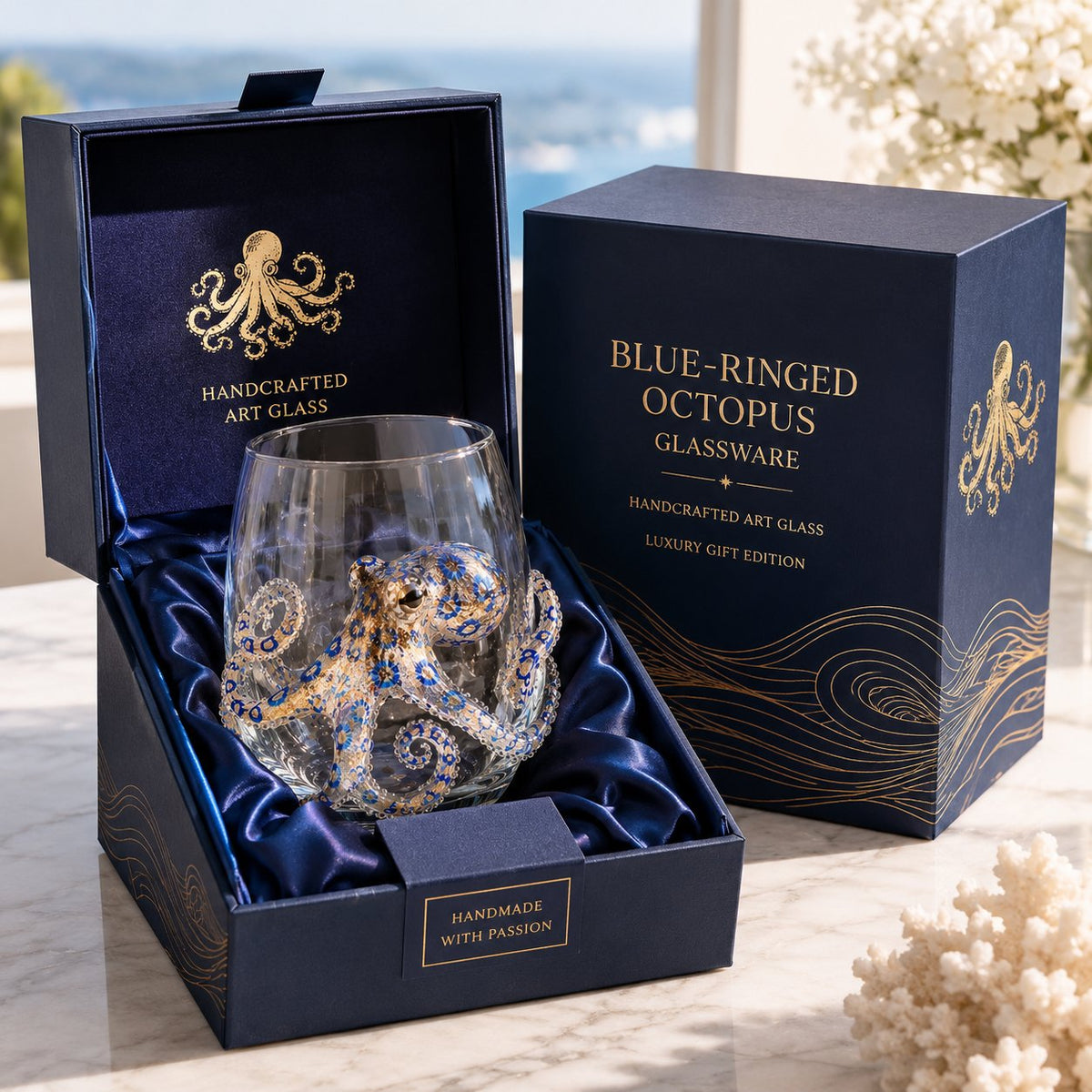 š„LAST DAY 50% OFF - š 3D Ocean Animal Artisan Glassware Collection for Fresher Sips, Coastal Elegance & Elevated Home Bar Vibes