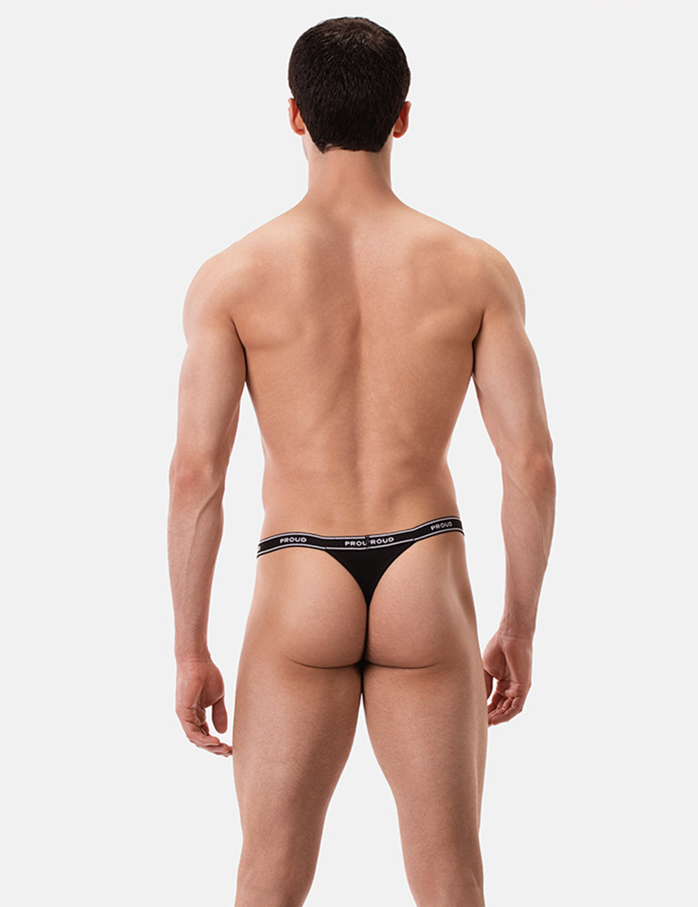 Barcode Berlin Rib Thong PROUD BOY Black