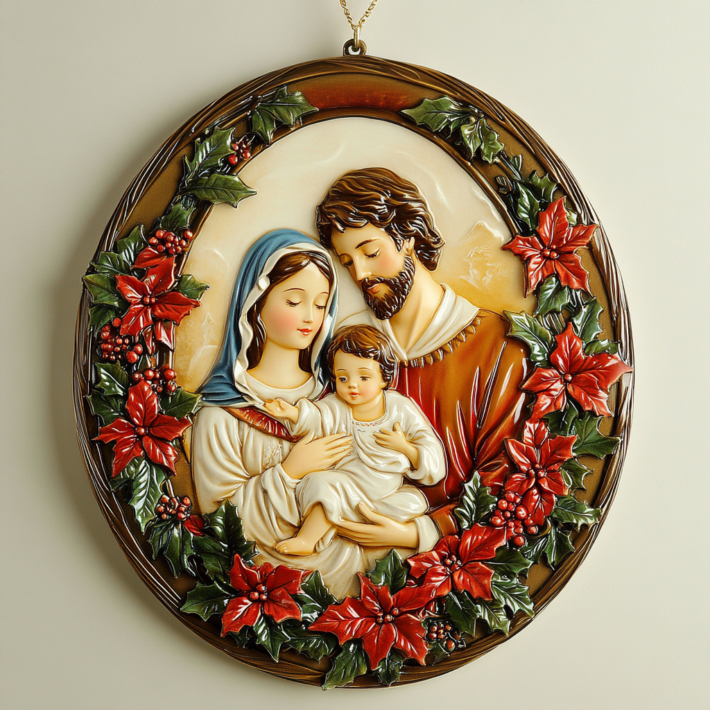 Blessed Family Mica Ornament NCU0TL066