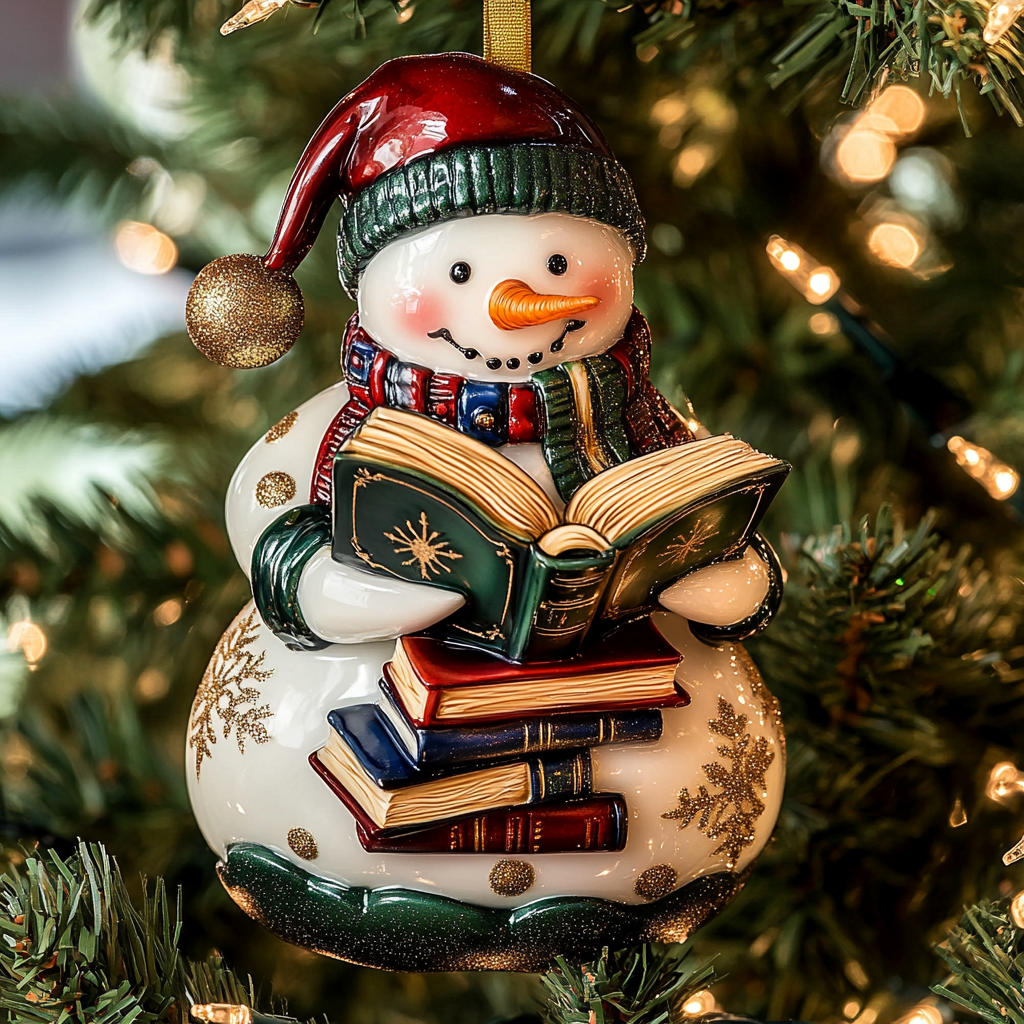 Festive Tome Mica Ornament NCU0PT121