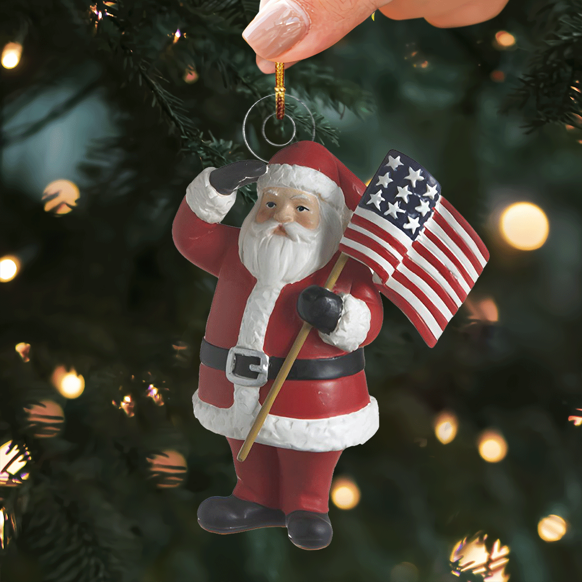 Jolly Old St Nick - Mica Ornament NCU0PD191