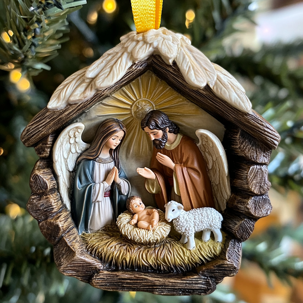 Joyful Birth Mica Ornament NCU0VH004