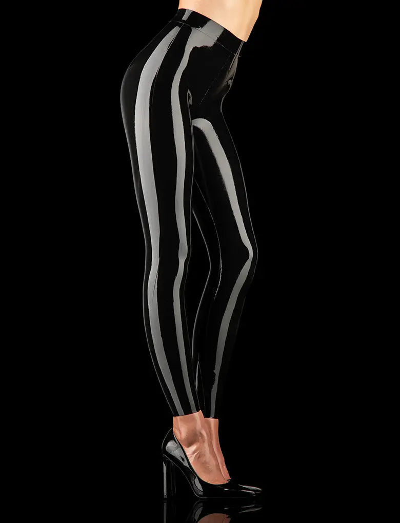 Latex Black Leggings
