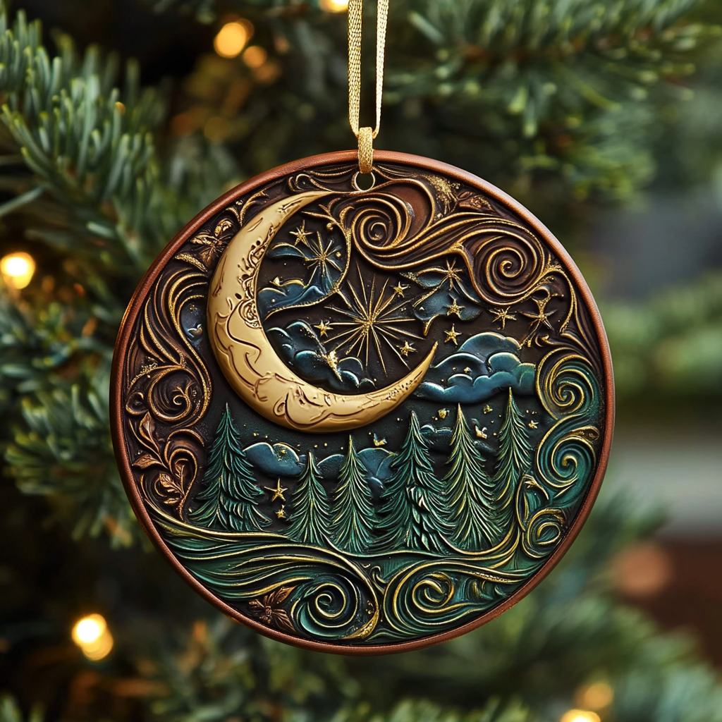 Moonlit Pines Mica Ornament NCU0VL042