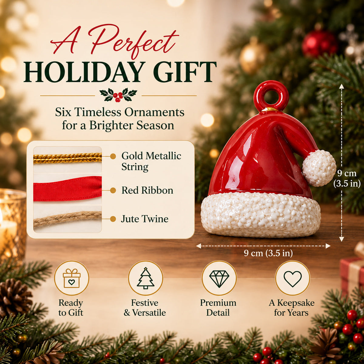 Blessed America Acrylic Ornament Gift Set NCU0HT156
