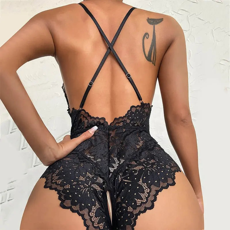 Silhouette Lace Teddy