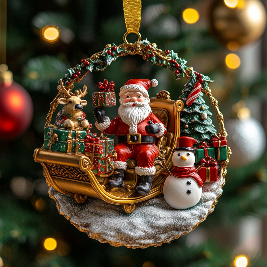 Sleigh Bells Mica Ornament NCU0VH020