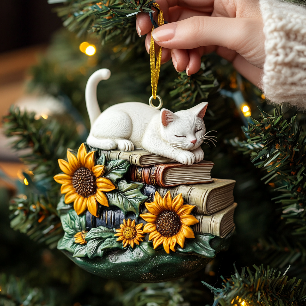 Sunlit Whiskers Mica Ornament NCU0PT066