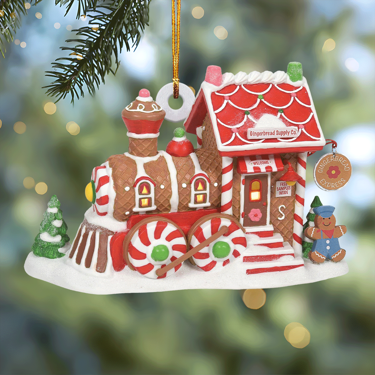 Gingerbread Express Mica Ornament NCU0TL019