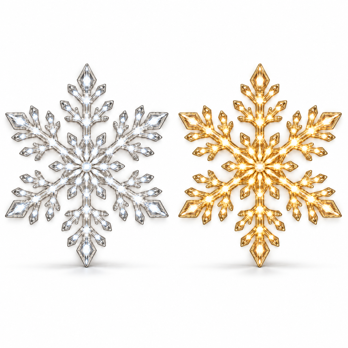 LightFlake™ LED Snowflake Wall Set