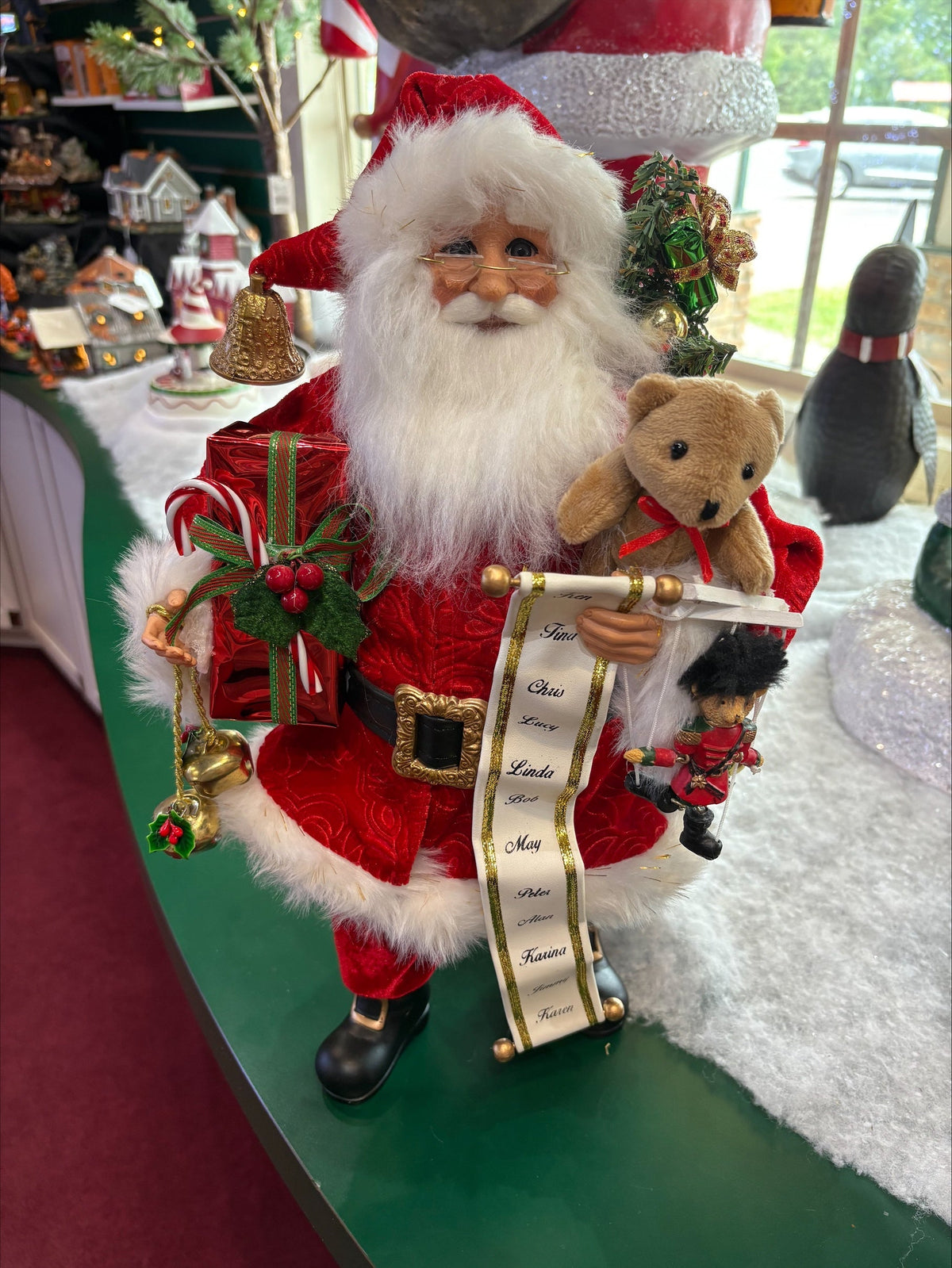 Lighted Good Tidings Santa
