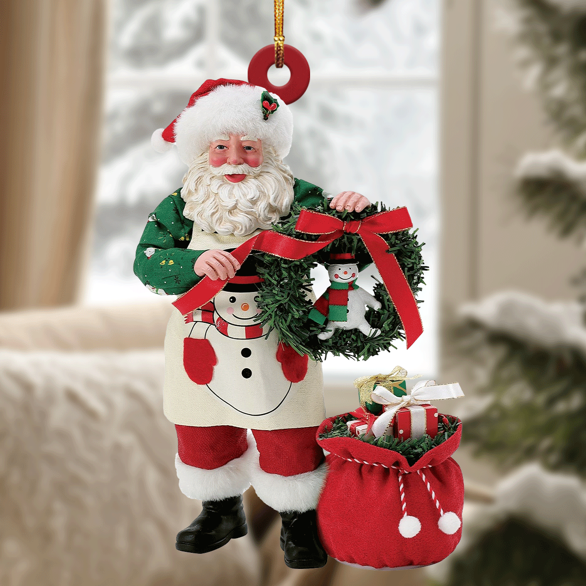 Santa's Bag of Surprises Mica Ornament NCU0TL041