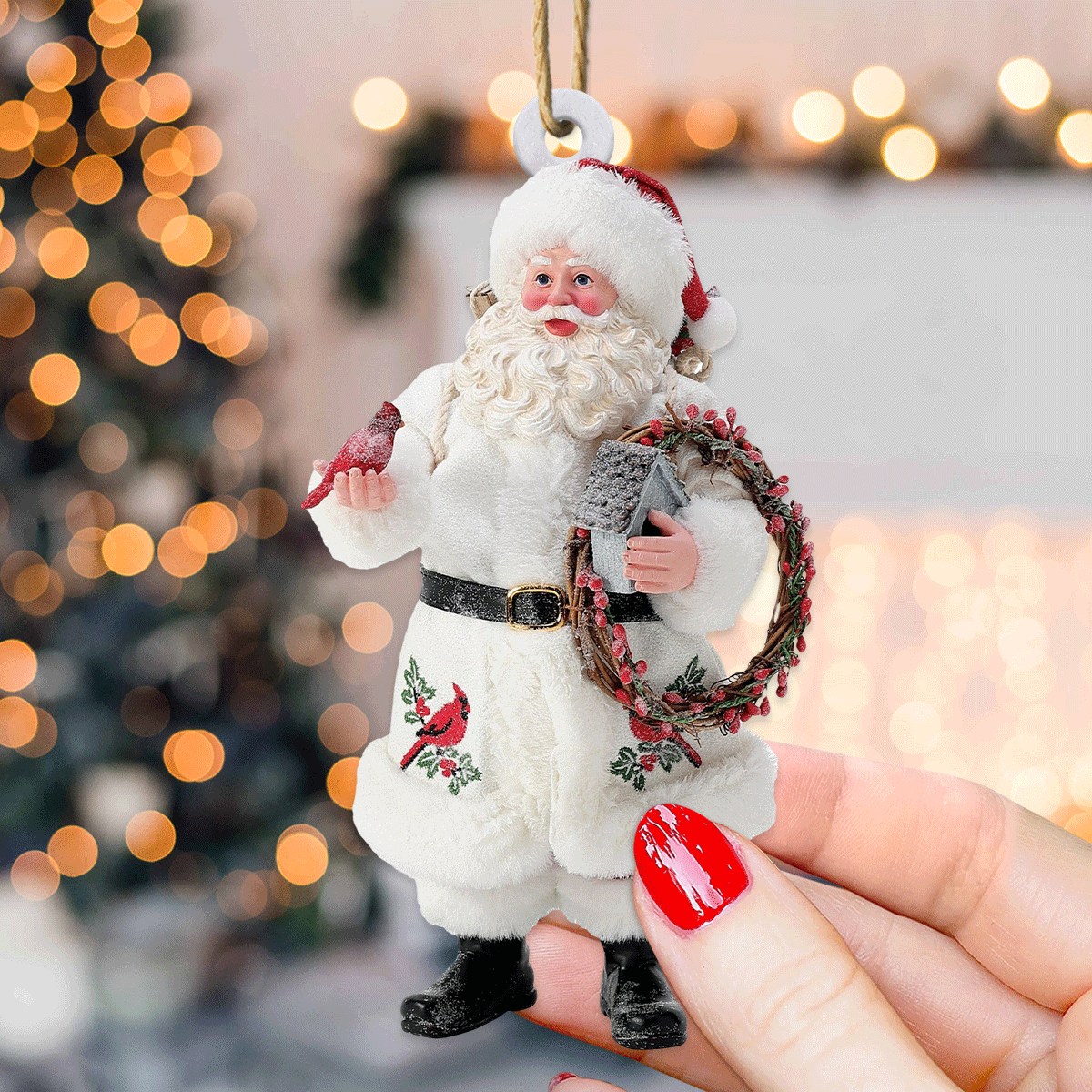 Santa Claus On Duty Mica Ornament NCU0TL035