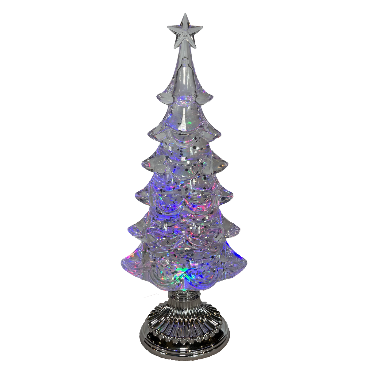 13.5" Lighted Swirl Tree
