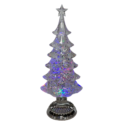 13.5" Lighted Swirl Tree