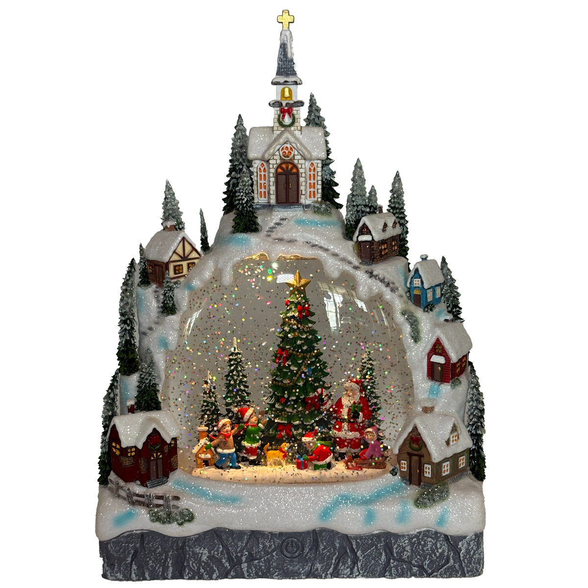 11.25" Lighted Swirl Village Arch