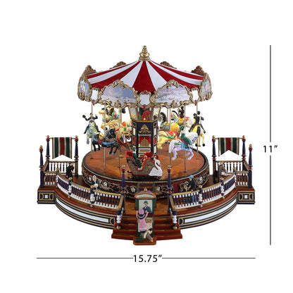 16 in. Holiday Around The Carousel