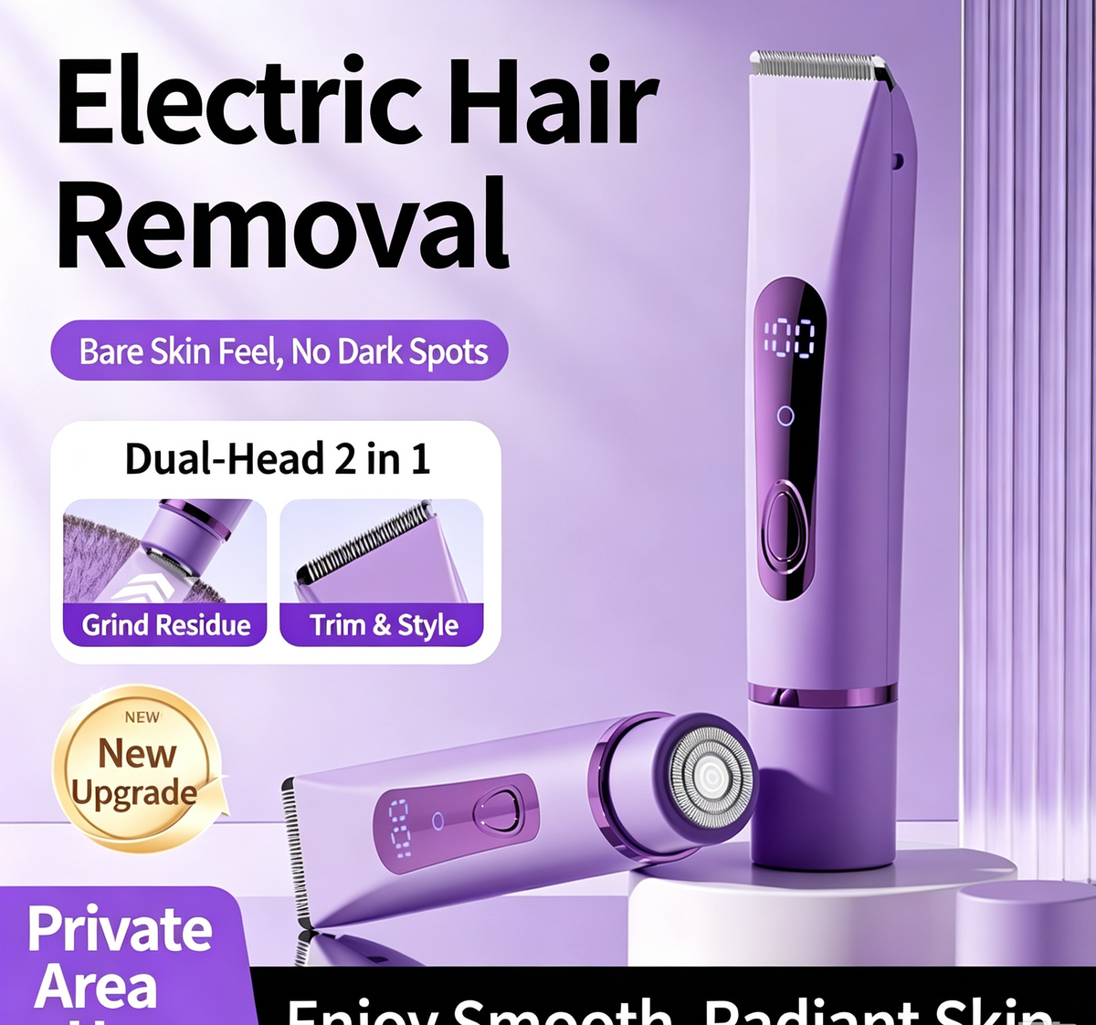 🔥Electric hair removal device for private underarm, arm and leg hair removal. Suitable for both men and women. Suitable for the entire body.