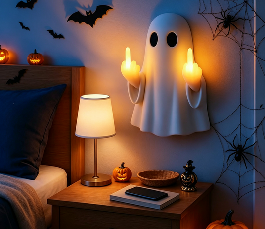 🎃Halloween ghost finger glowing night light for porch, bedroom, balcony ambiance decor hanging ornament lamp