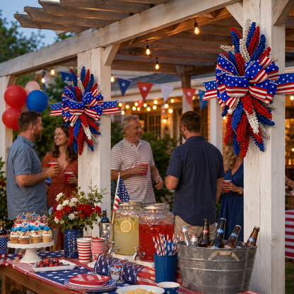 Last Day Promotion! 🔥Patriotic Bow Hanging Decoration
