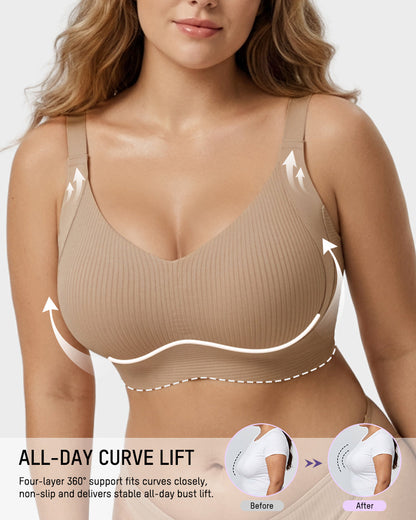 3-Pack Ribbed Everyday Lift Bra