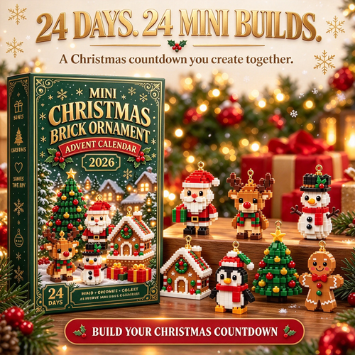 24Day Mini Christmas BrickOrnament Advent Calendar