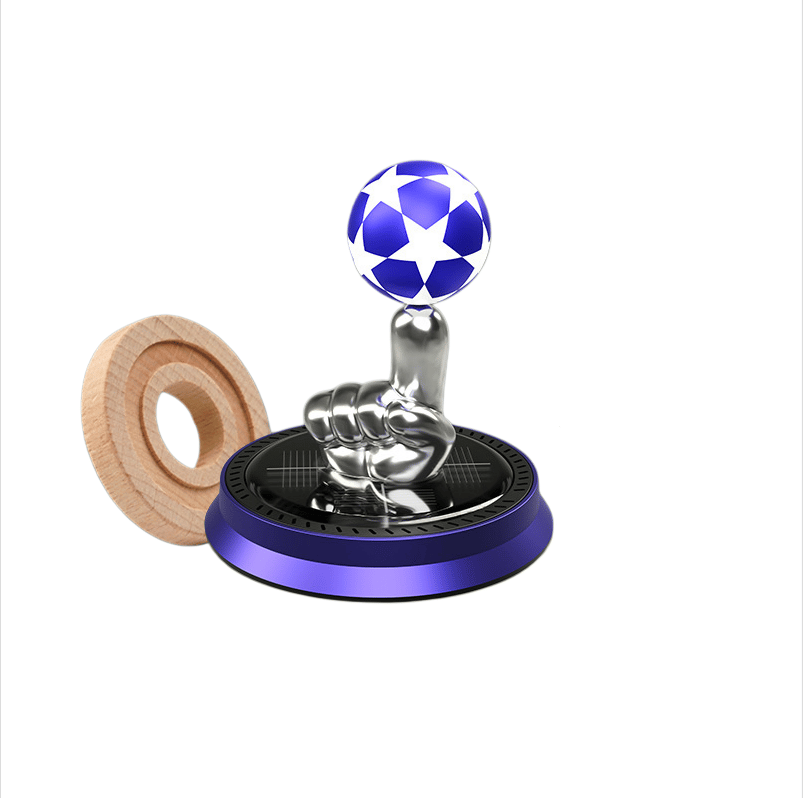 🔥Most Popular in 2026🔥⚽🚗Solar Rotating Football Car Air Freshener & Aromatherapy Diffuser – Reusable Ornament for Car, Office & Home