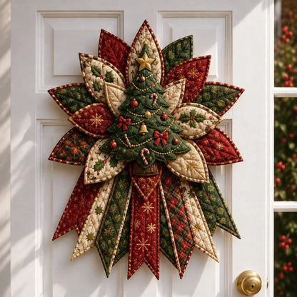 ❤️ Holiday Celebration 50% OFF 🎄 – Festive Quilted Christmas Door Hanging DIY Sewing Kit