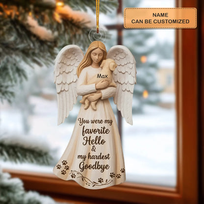 Always Beside Me - Personalized Custom Mica Ornament - Christmas Gift For Dog Lovers, Dog Mom, Dog Dad