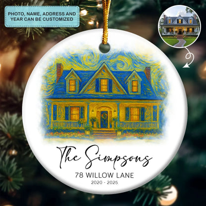 The Starry Home - Ceramic Ornament - Christmas Gift For Couples, Newlyweds, Family Members AGP0HT035