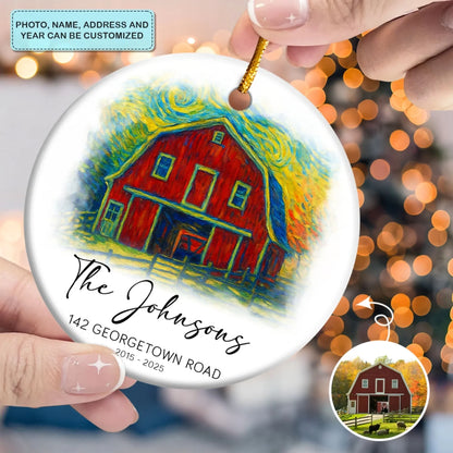 The Starry Home - Ceramic Ornament - Christmas Gift For Couples, Newlyweds, Family Members AGP0HT035