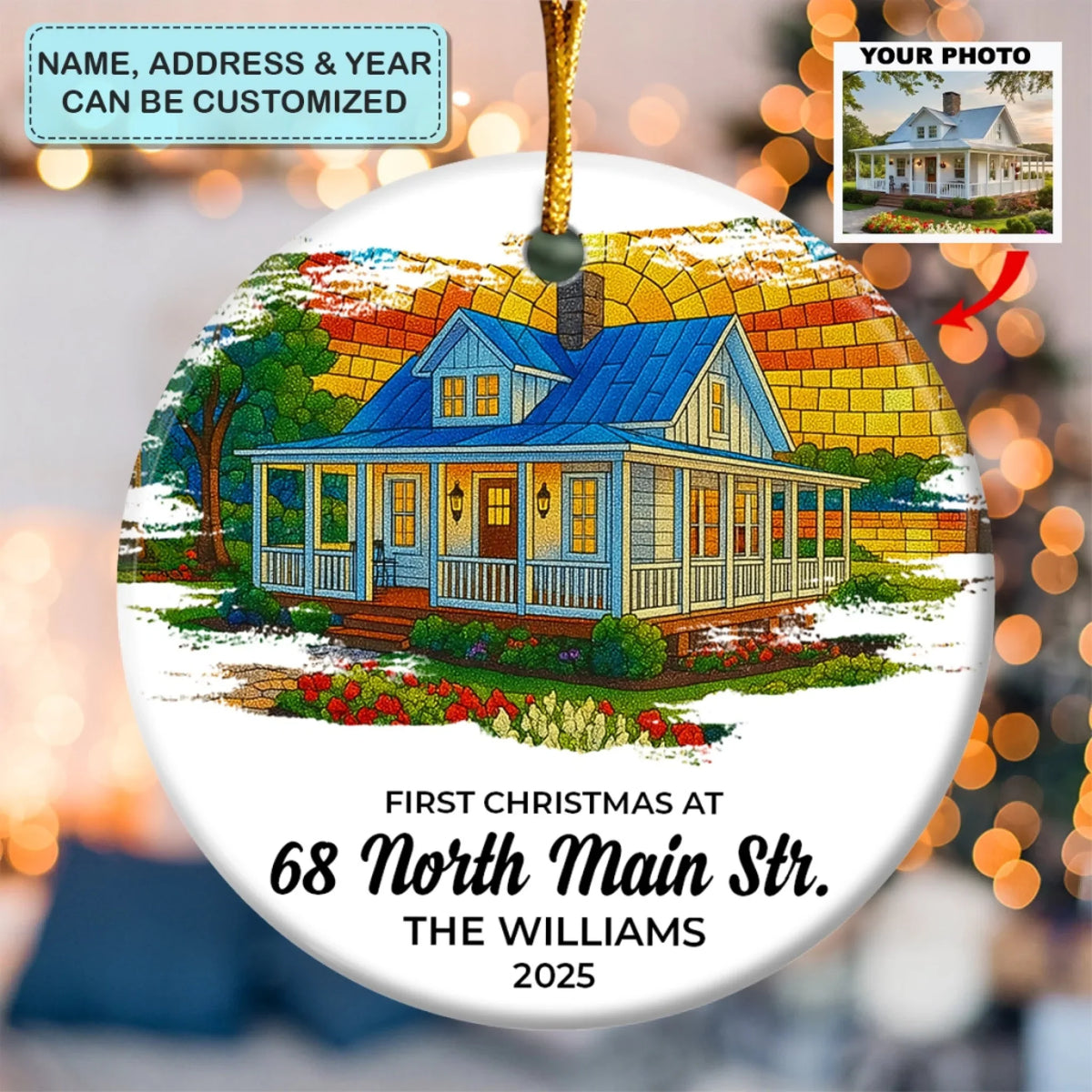 Mosaic Milestones - Ceramic Ornament - Christmas Gift For Family Members AGP0HT032