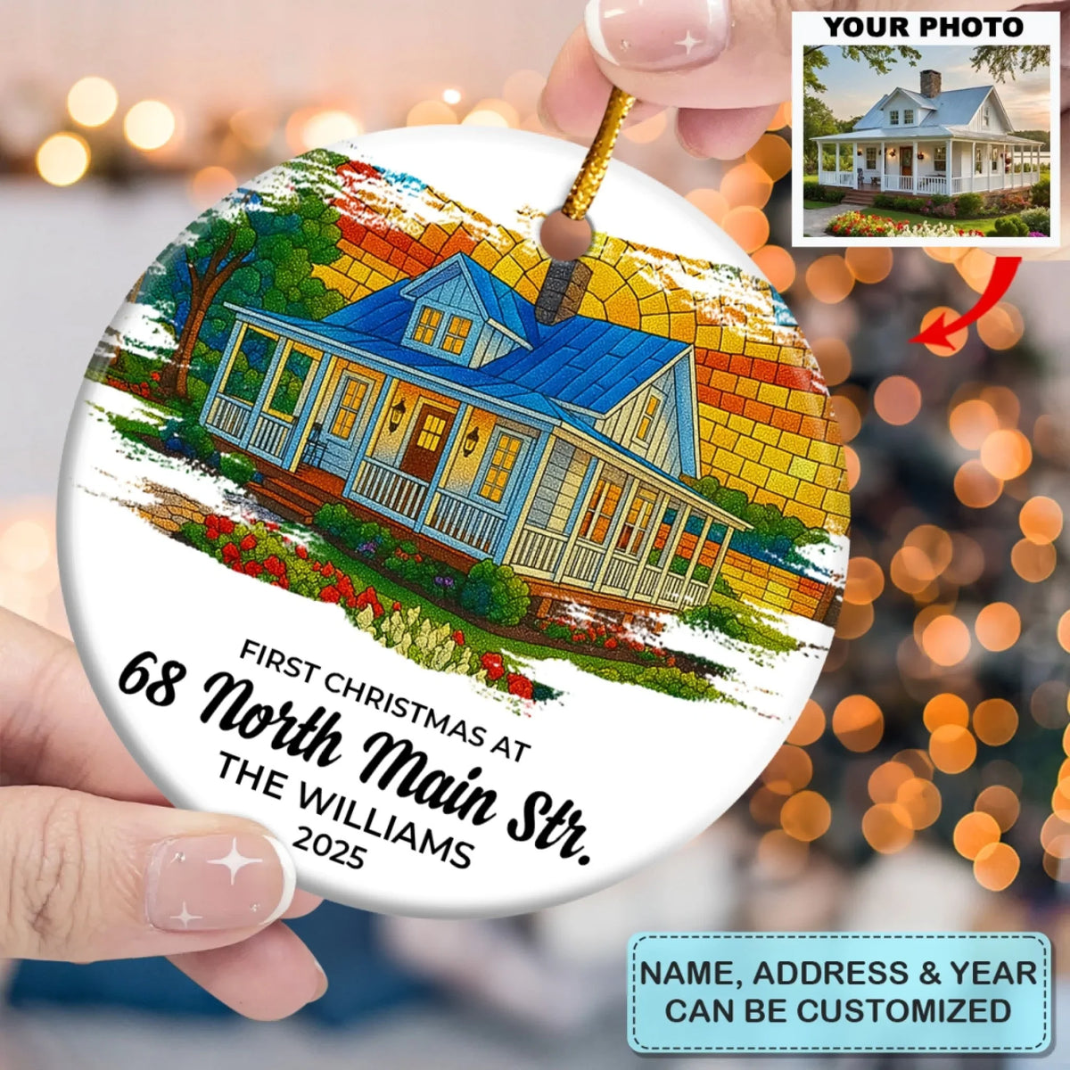 Mosaic Milestones - Ceramic Ornament - Christmas Gift For Family Members AGP0HT032