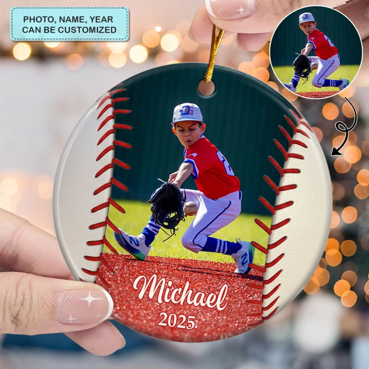 Little Stars Play - Ceramic Ornament - Christmas Gift For Children, Sport Young Players