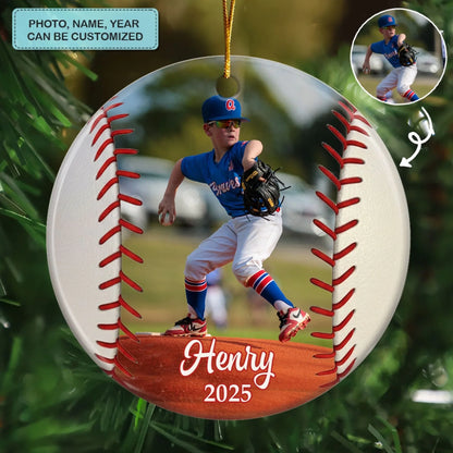 Little Stars Play - Ceramic Ornament - Christmas Gift For Children, Sport Young Players