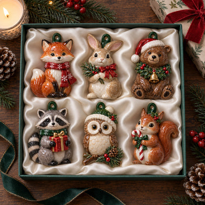 Adorable Woodland Animals Ornament Gift Set NCU0HT142