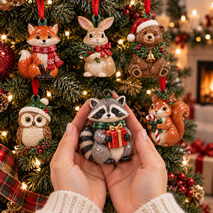 Adorable Woodland Animals Ornament Gift Set NCU0HT142