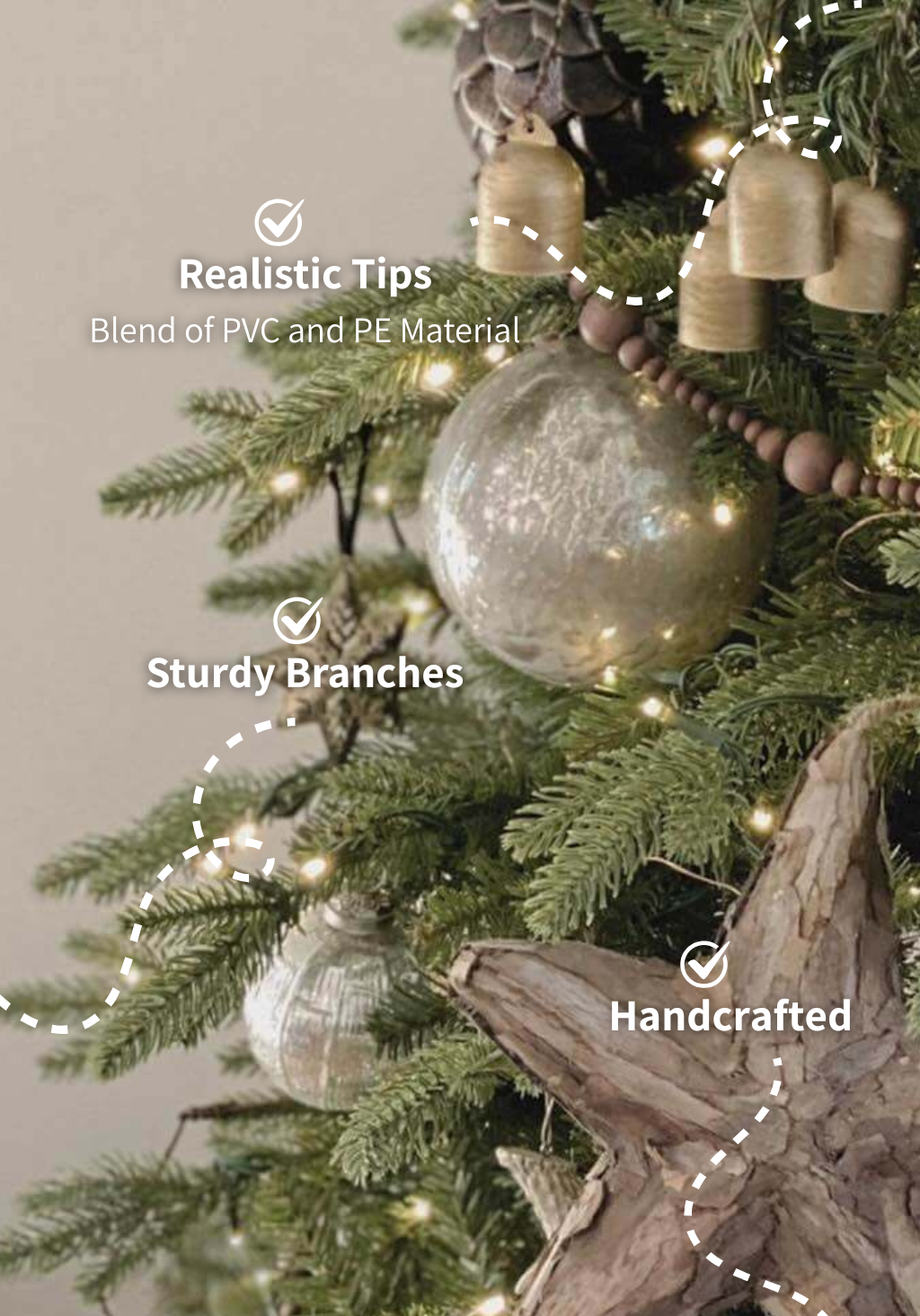 9' Alpine Fir Artificial Christmas Tree Unlit