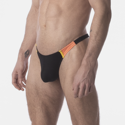 Barcode Berlin Thong RONAK Black-Orange-Yellow