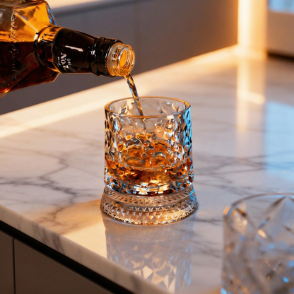 🔥2026 latest model premium illuminated rotating whisky glass🔥