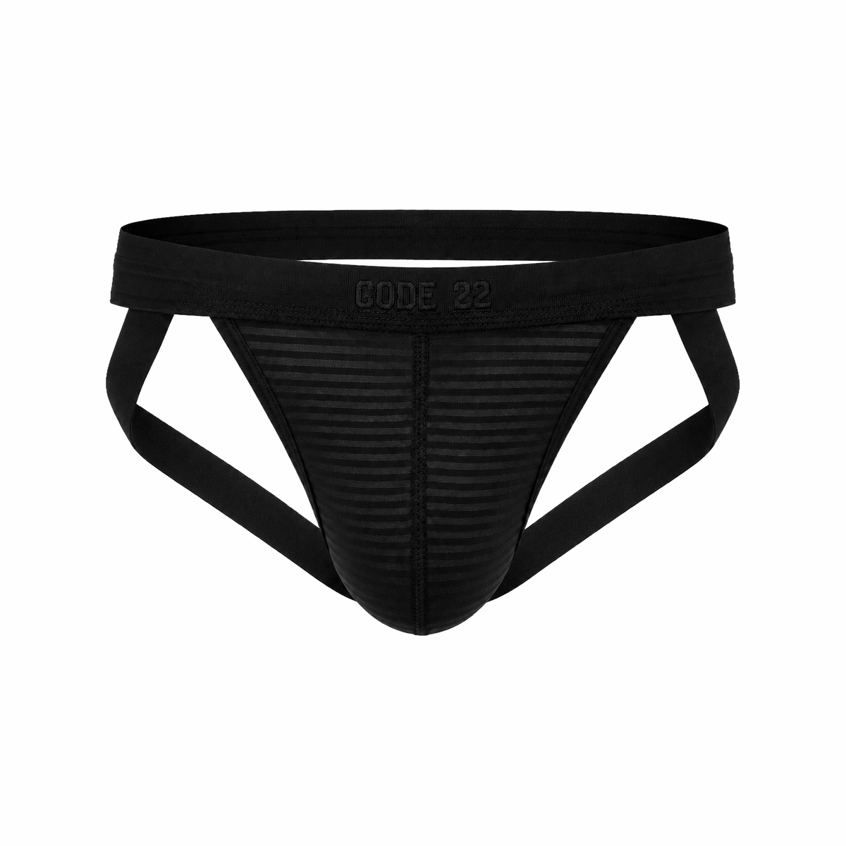 CODE 22 Zebra Jockstrap Black