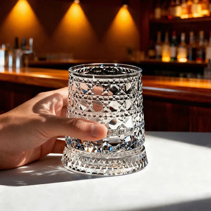 🔥2026 latest model premium illuminated rotating whisky glass🔥