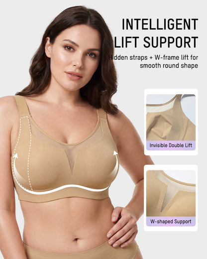 Full Coverage Wireless Minimizing Bra