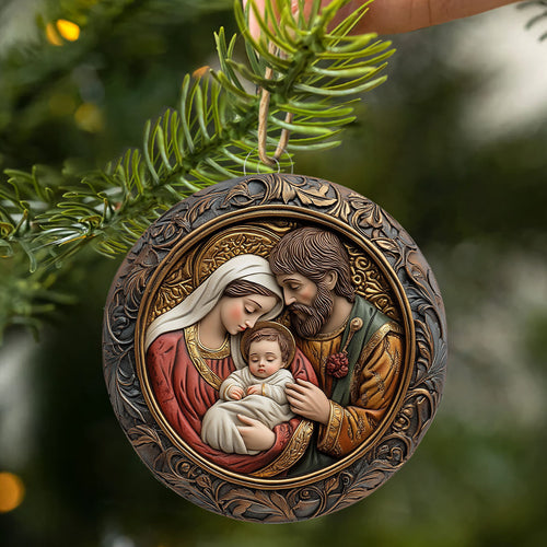 Holy Family Bliss Mica Ornament NCU0PT094