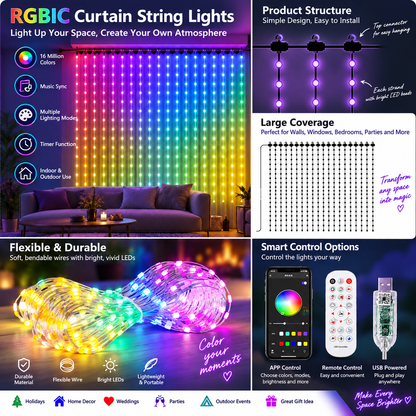 Christmas Glow Curtain
