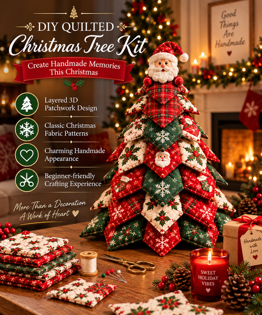 DIY Quilted Santa Christmas Tree Kit 🎄