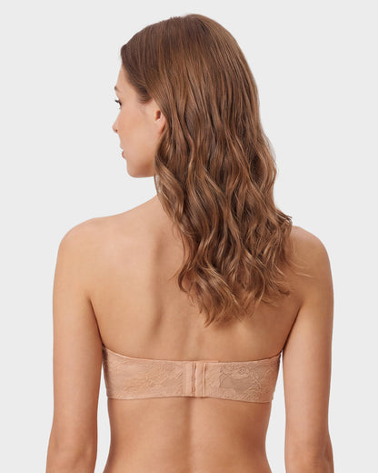 No Slip Strapless Lace Push Up Bra