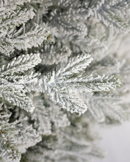 9' Queen Flock® Artificial Christmas Tree with 1100 Warm White LED Lights